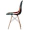 Fabulaxe Modern Fabric Patchwork Chair w/Wooden Legs for Kitchen, Dining Room, Entryway, Living Room, PK 4 QI004328.4 - alternate 7